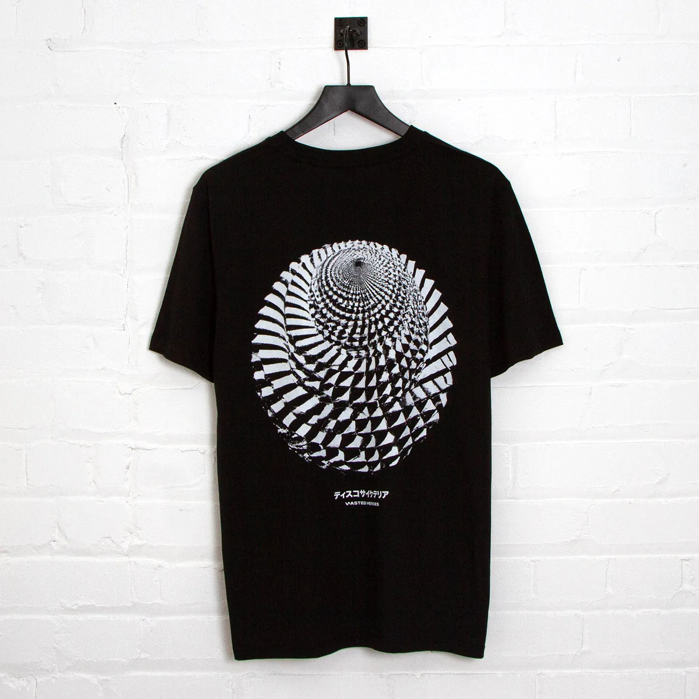 035 Disco Psychedelia Back Print - Tshirt - Black