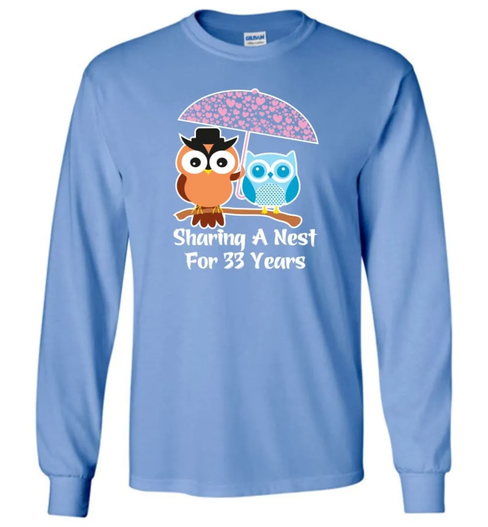 33 Years Wedding Anniversary Gifts Valentine's Day Long Sleeve T-Shirt