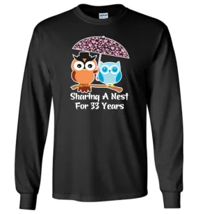 33 Years Wedding Anniversary Gifts Valentine's Day Long Sleeve T-Shirt