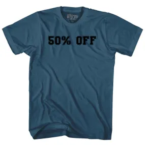 50% OFF Adult Cotton T-shirt