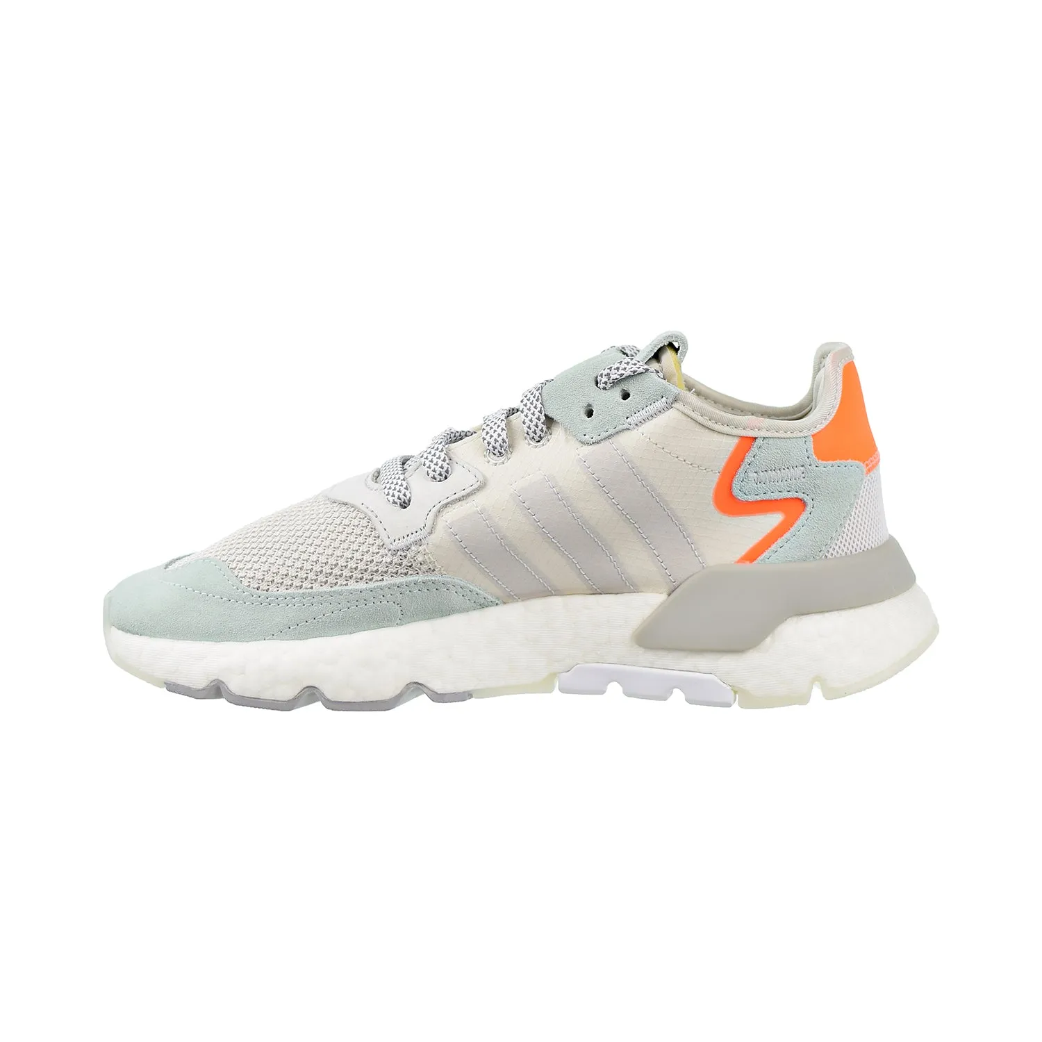 Adidas Nite Jogger Men's Shoes Raw White/Grey One/Vapour Green