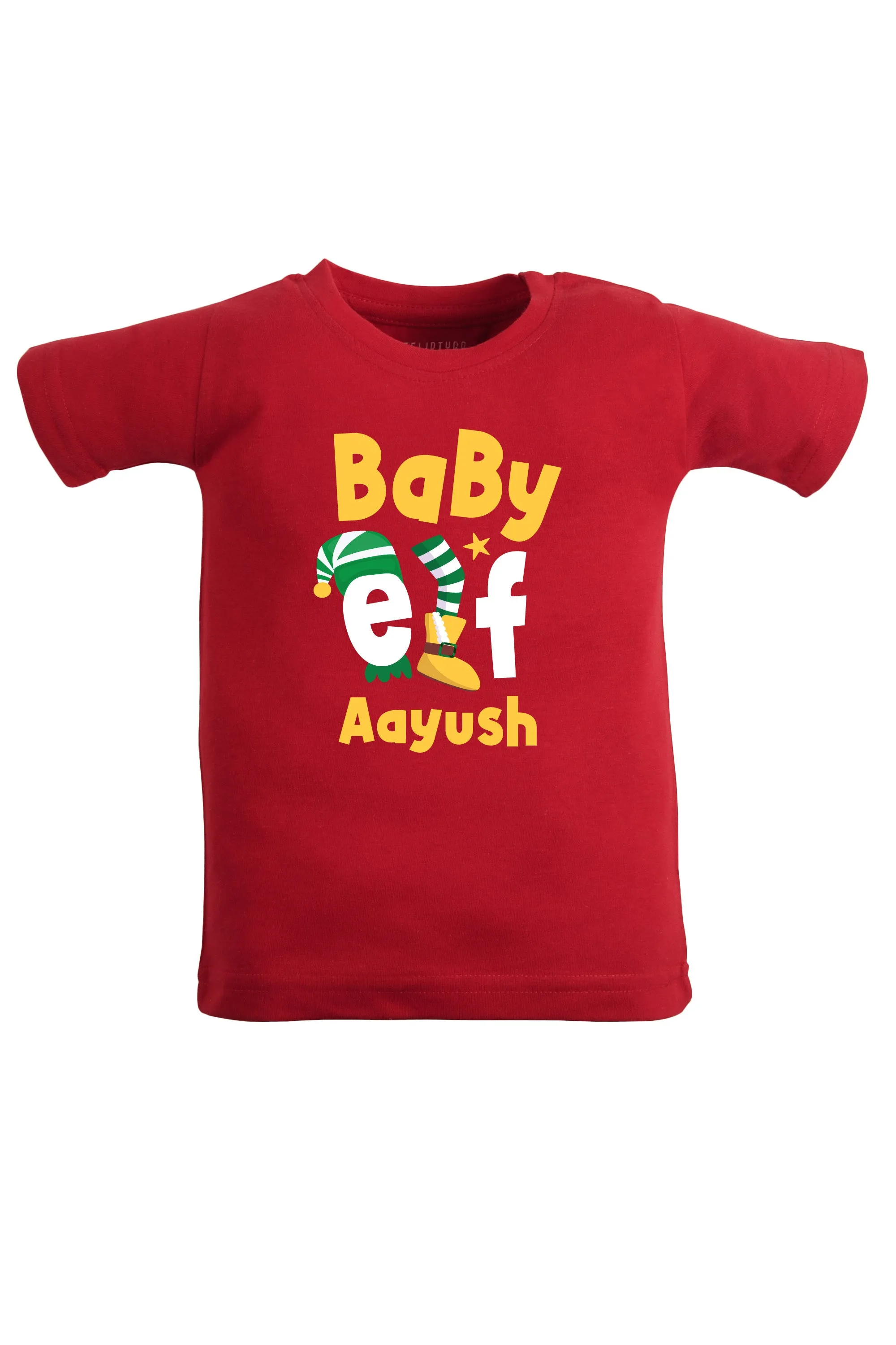 Baby Elf  Kids T Shirt w/ Custom Name