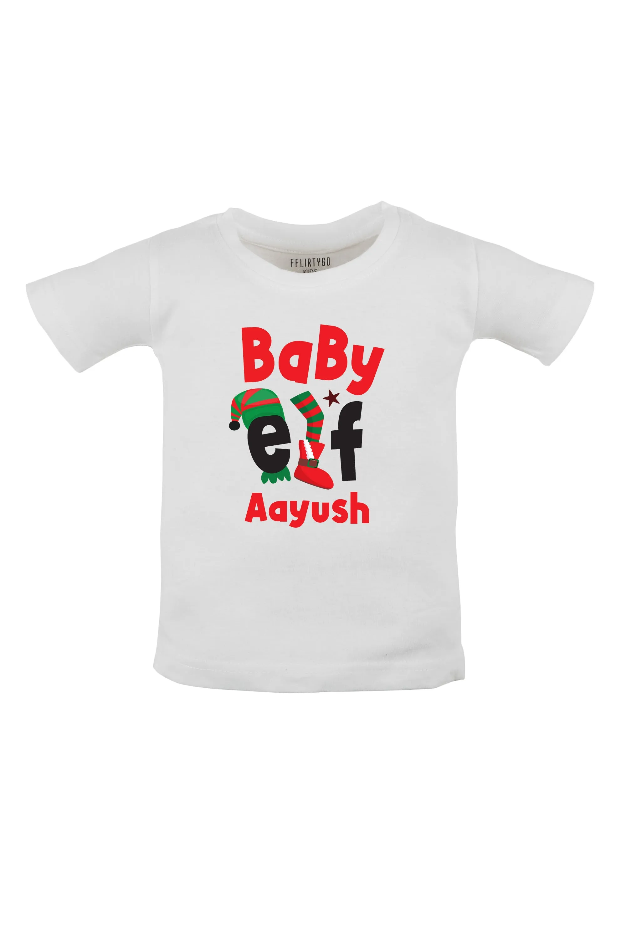 Baby Elf  Kids T Shirt w/ Custom Name