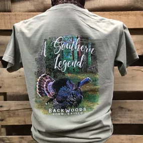 Backwoods Born & Raised Southern Legend Turkey Comfort Colors Unisex Bright T Shirt