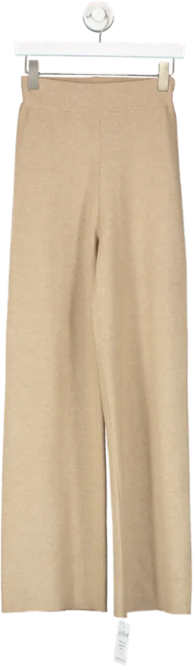 BOA Beige Slouchy Lounge Knit Trousers UK XS