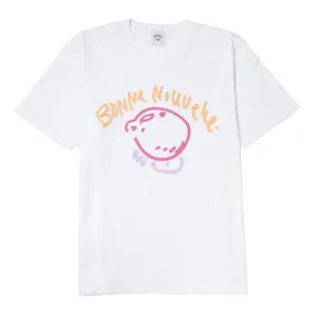 BONNE NOUVELLE LEMON TYPOGRAPHY BIG LOGO T-SHIRT-WHITE