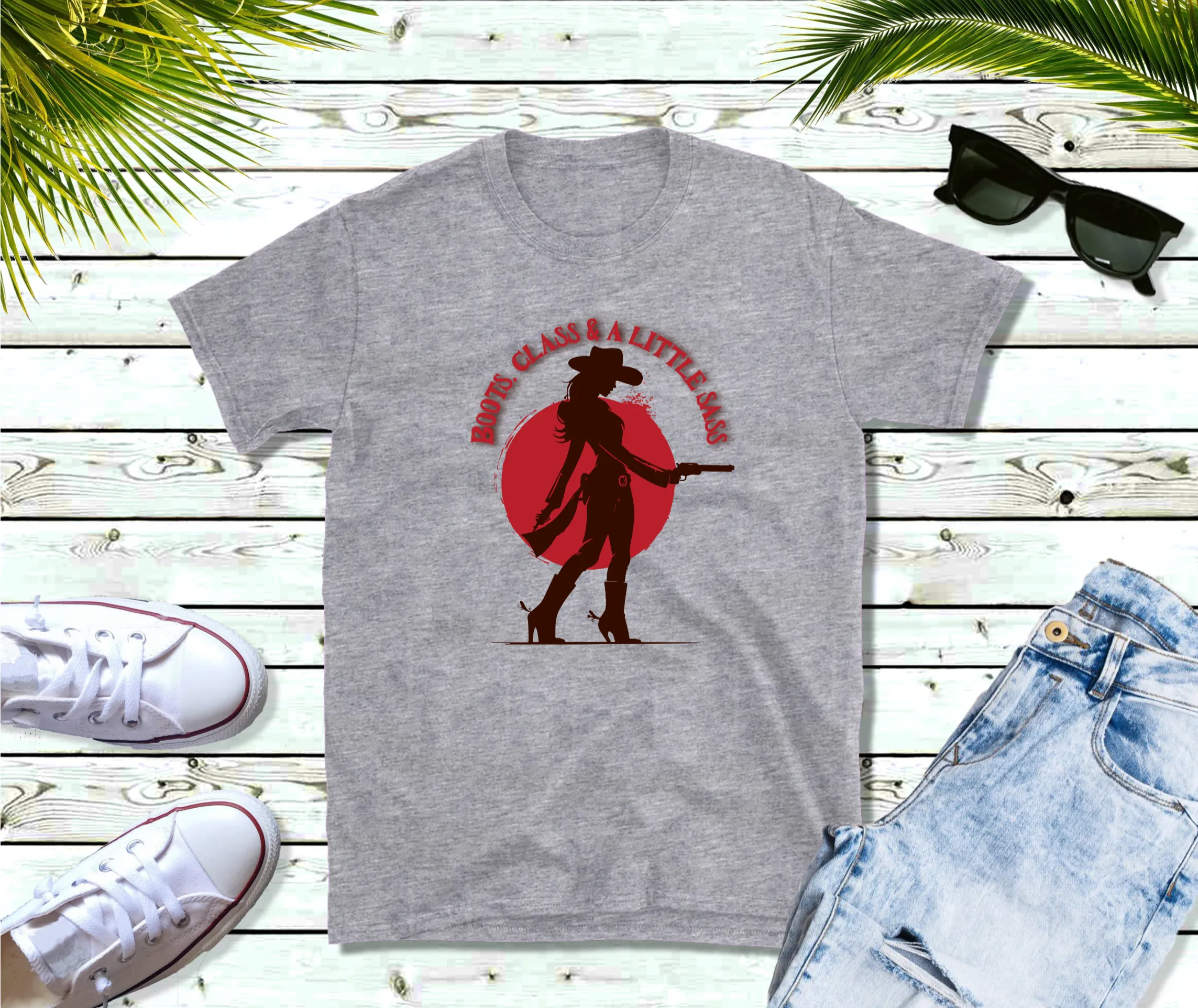 Boots, class and a little sass T Shirt, Country Shirt, Tour Shirt, Festival Tee, Western T-shirt, Cowgirl sass shirt, Concert T-shirt