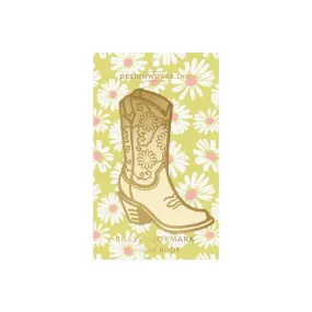 Brass Bookmark Cowgirl Boot