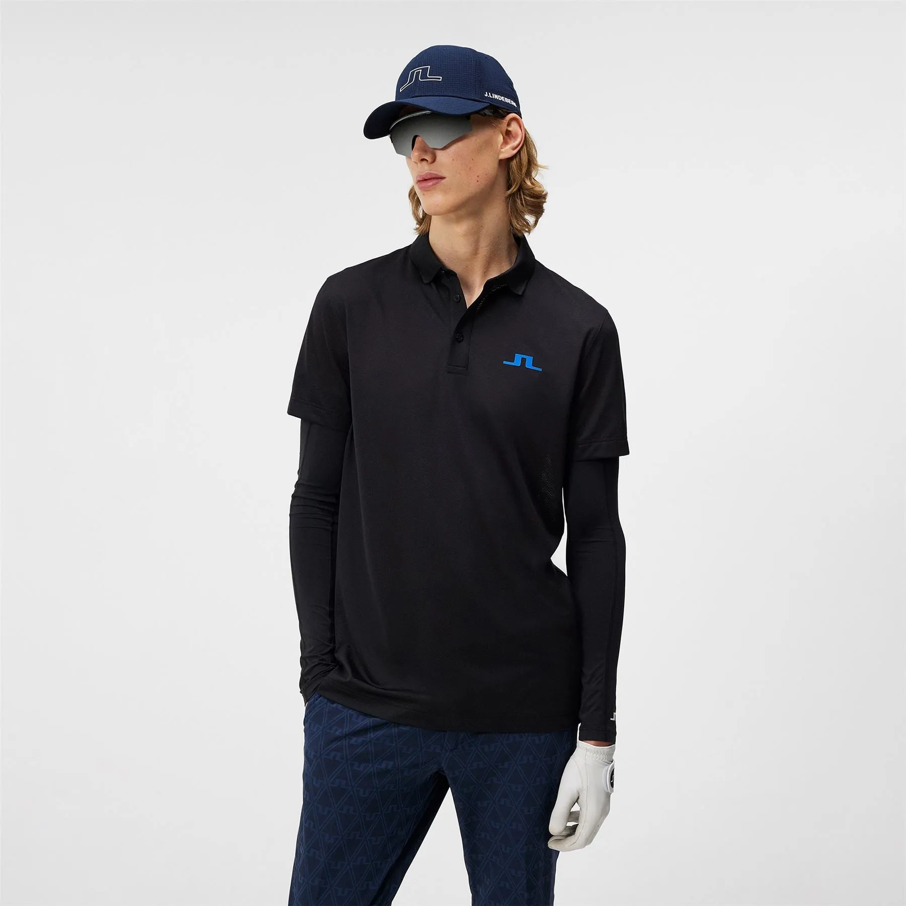 Bridge Regular Fit Tech Mesh Polo Black - SS24