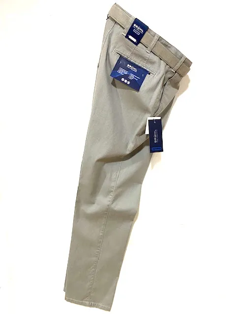 BRUHL Parma Hairline Cotton Stretch Trousers/Antique Grey - SS23