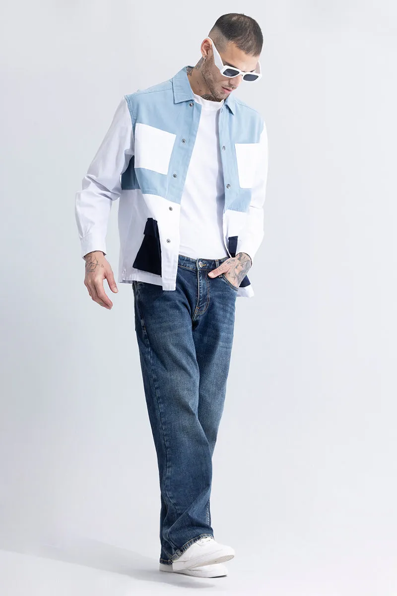 Contour Patch Blue Overshirt