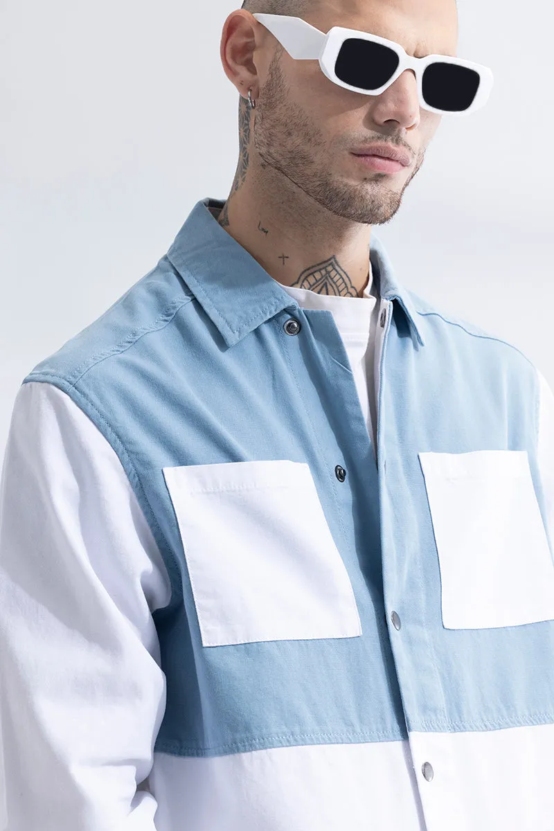 Contour Patch Blue Overshirt