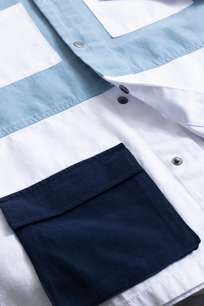 Contour Patch Blue Overshirt