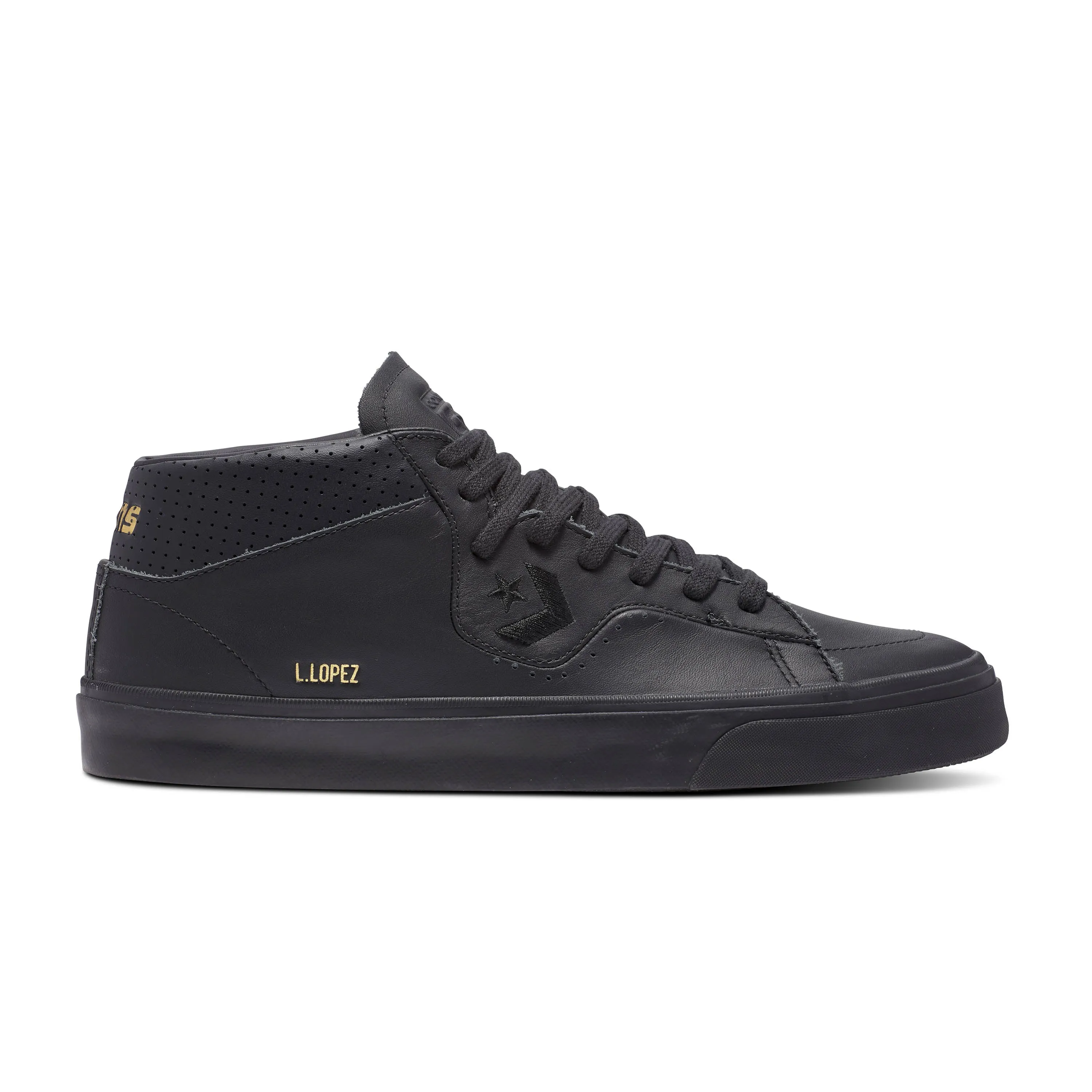 Converse CONS Louie Lopez Mid Mono Leather Black/Black/Black