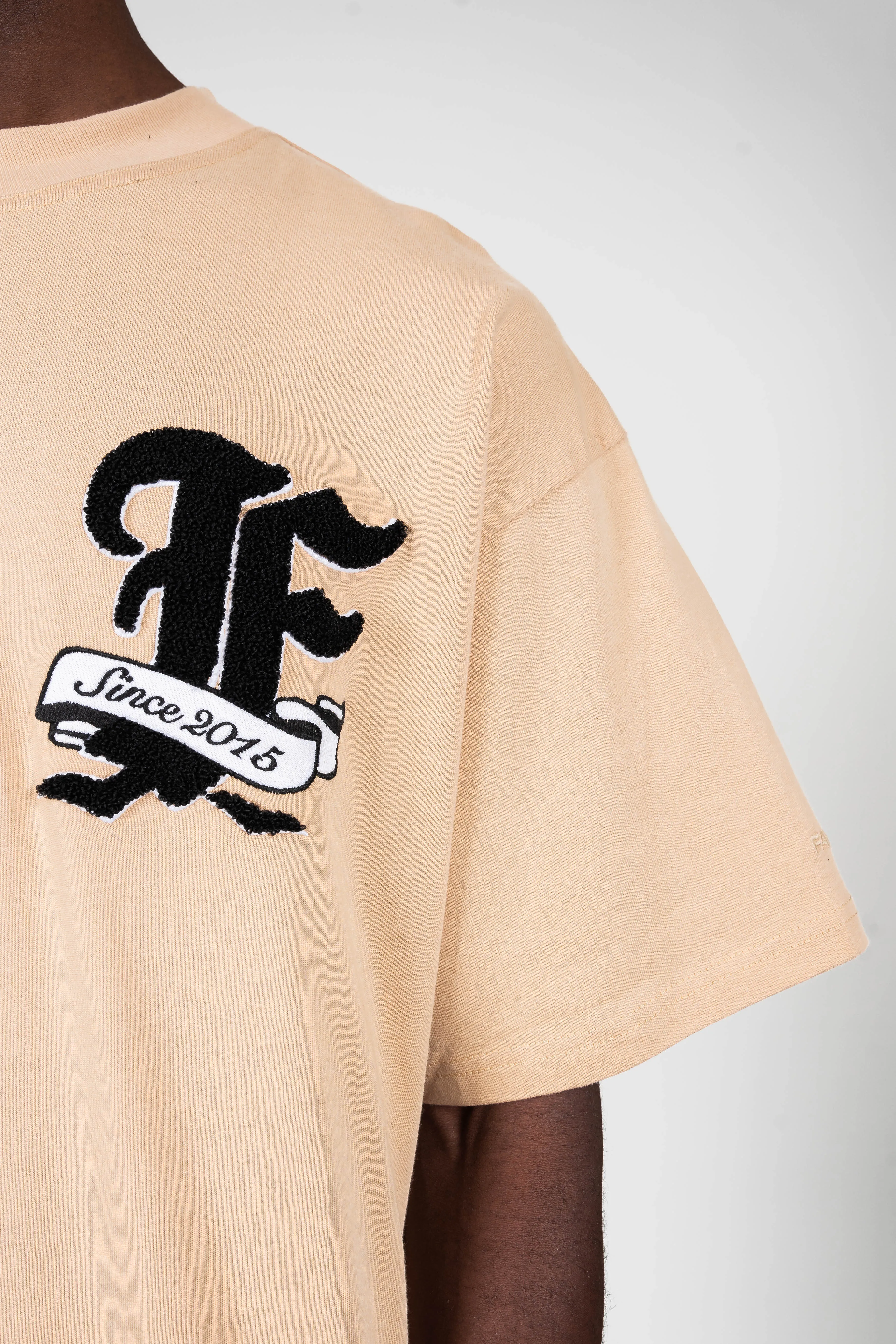 F FROTTEE BEIGE T-SHIRT