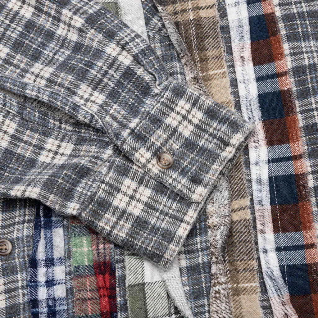 Flannel Shirt Ribbon Shirt - Assorted