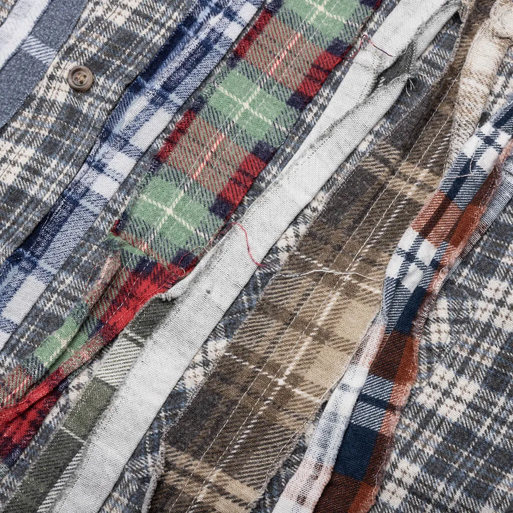 Flannel Shirt Ribbon Shirt - Assorted