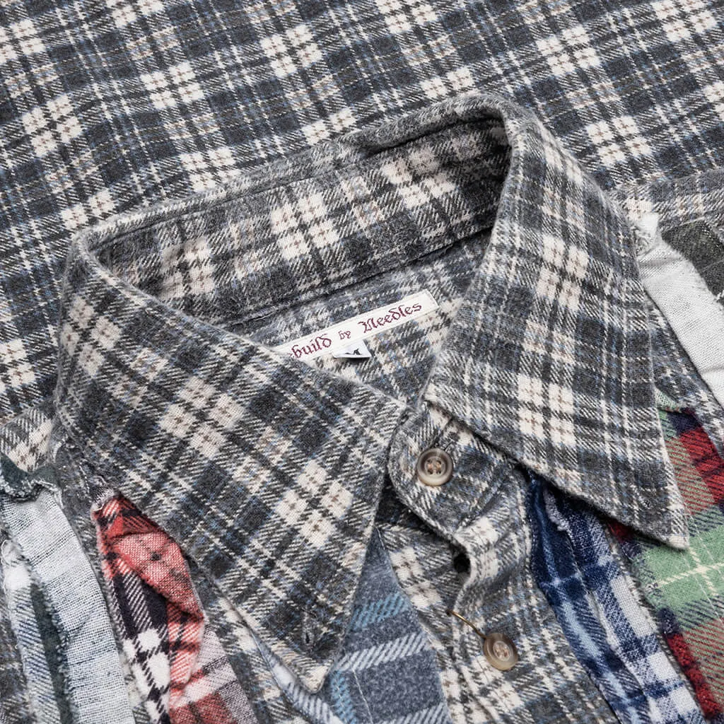 Flannel Shirt Ribbon Shirt - Assorted