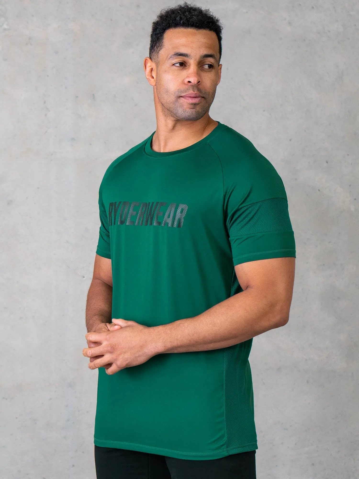 Flex Mesh T-Shirt - Dark Green