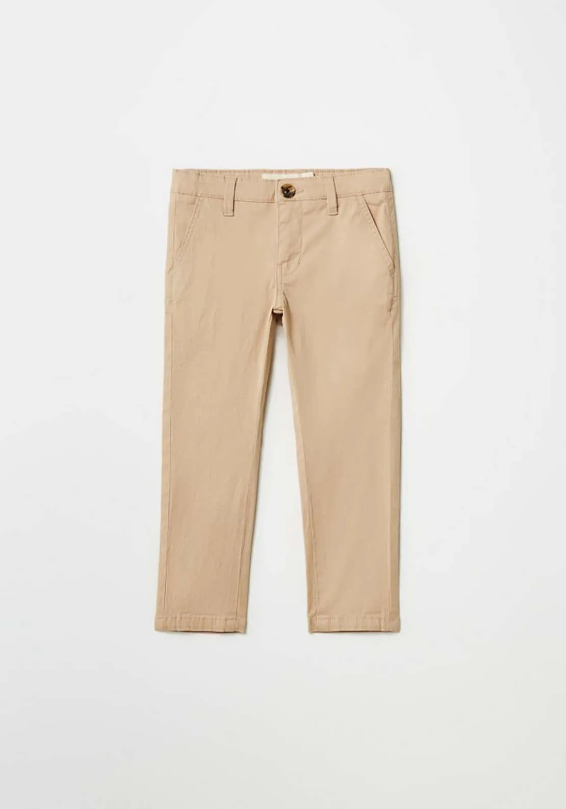 Formal Plain Trousers - Beige / Camel