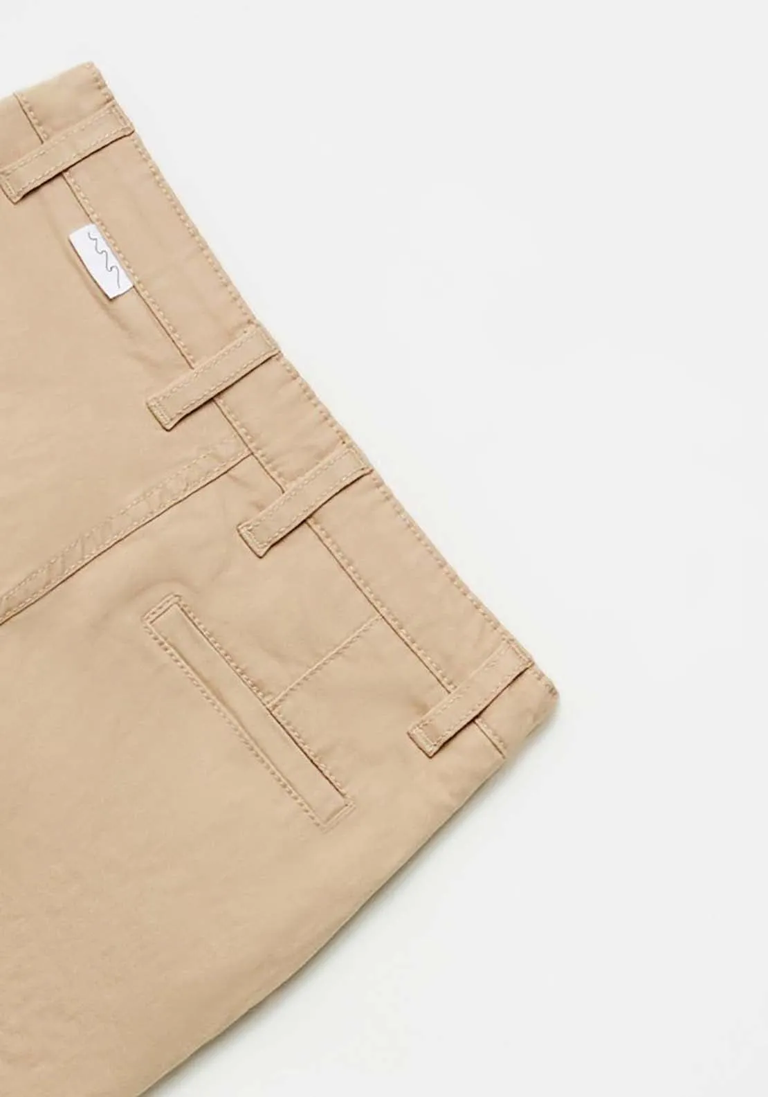 Formal Plain Trousers - Beige / Camel