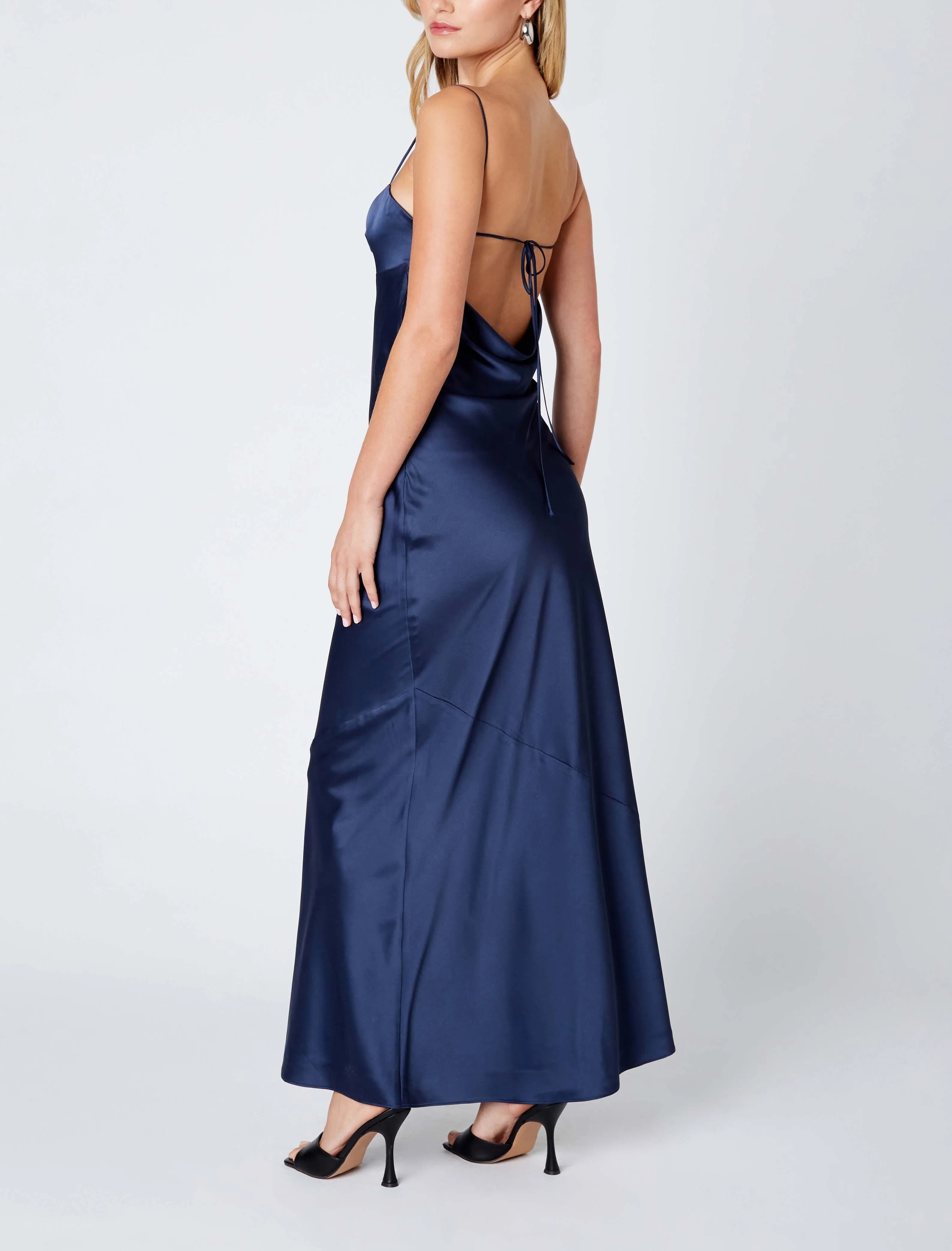 Giselle Satin Maxi Dress