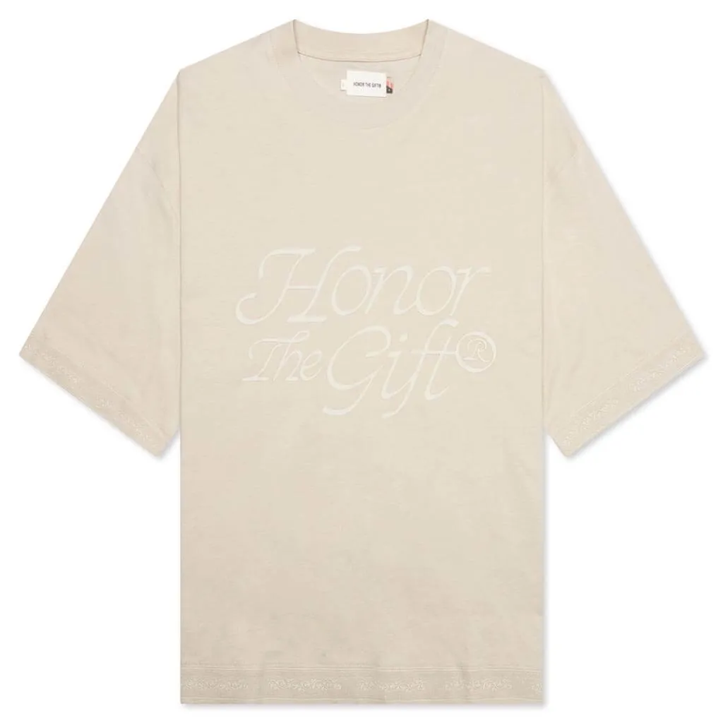 Holiday HTG H Box Tee - Bone