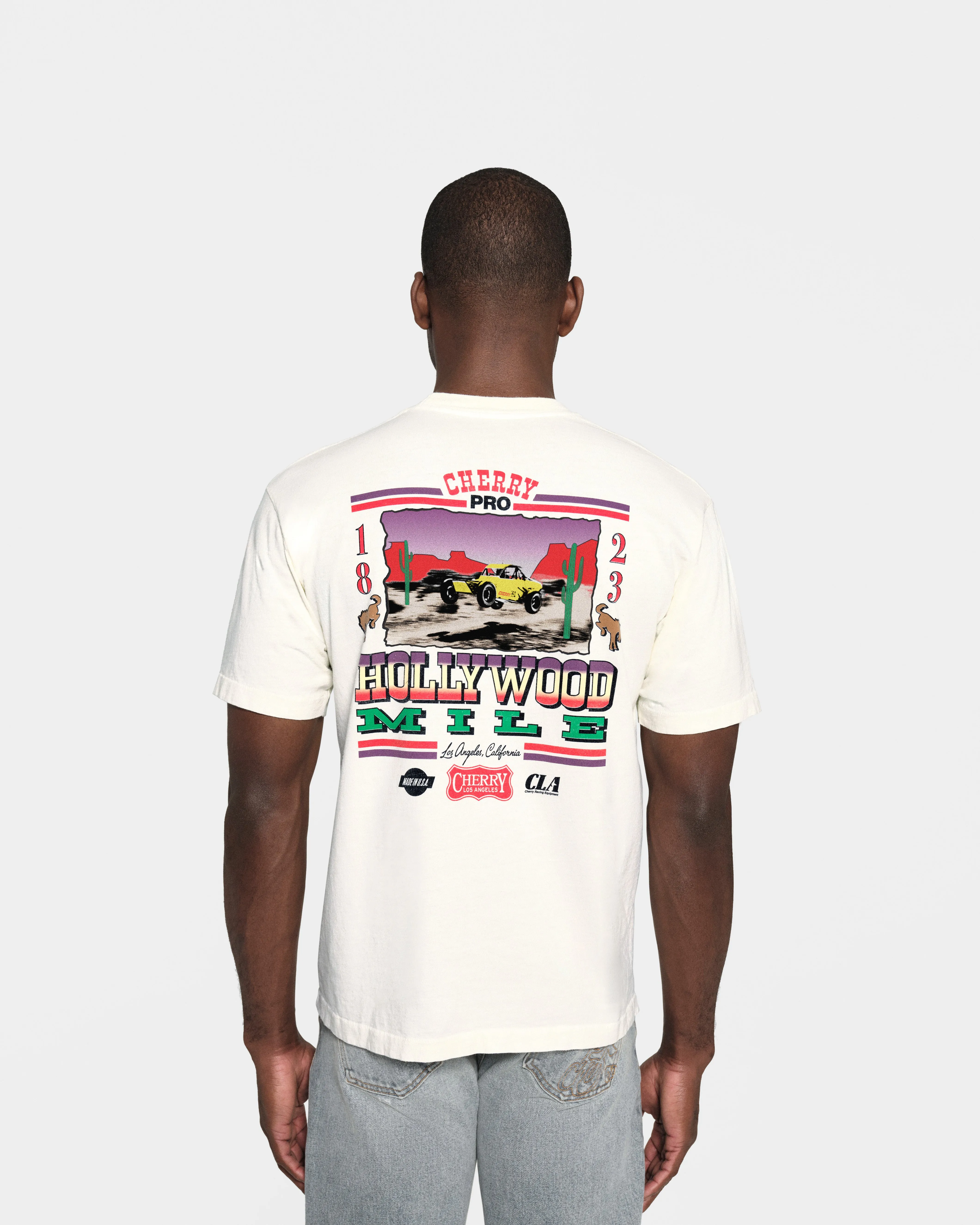 Hollywood Mile Pocket Tee (Vintage White)