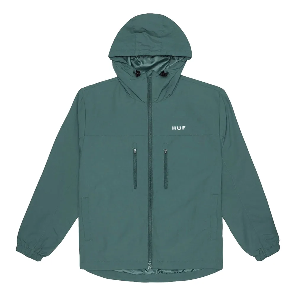 HUF ESSENTIALS ZIP STANDARD SHELL-GREEN