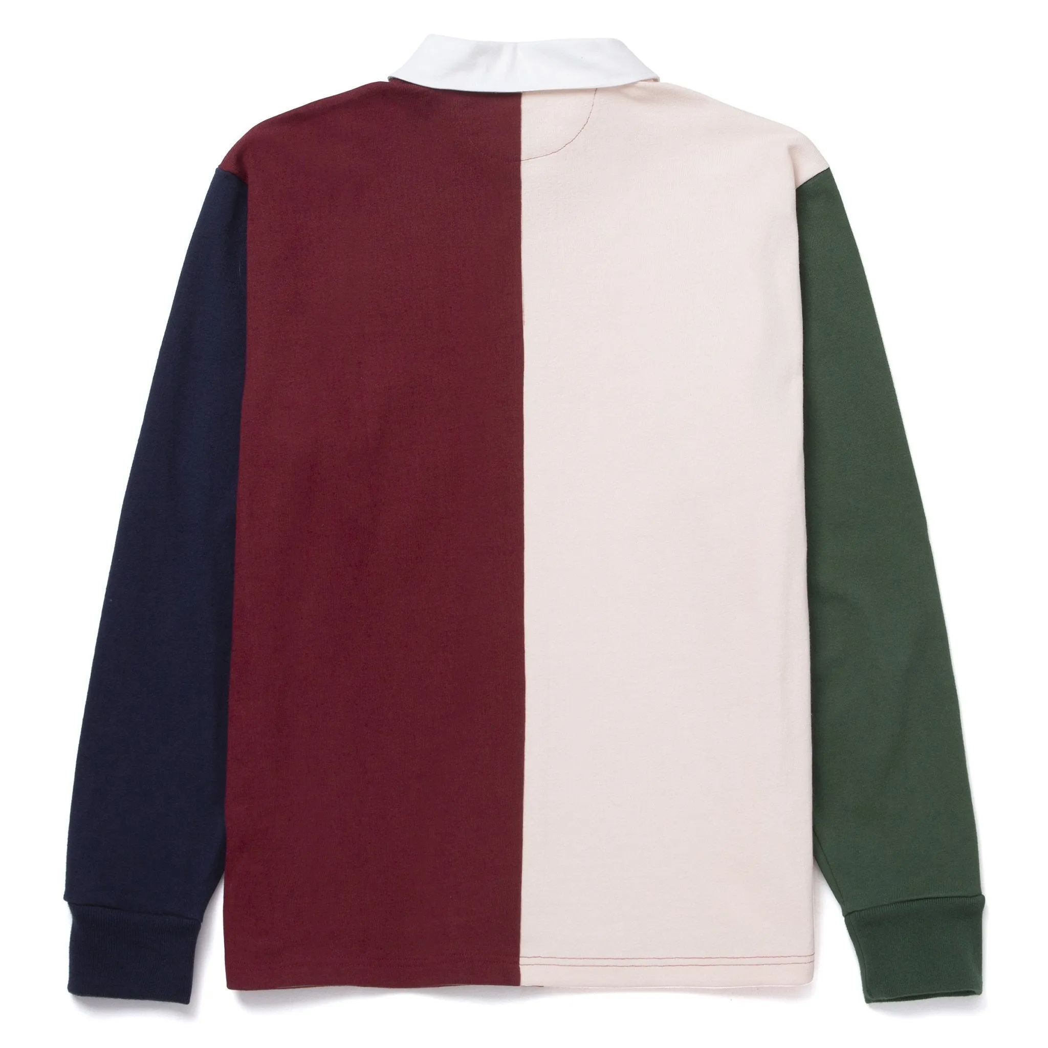 HUF POLO MICK COLOR BLOCK RUGBY MERLOT