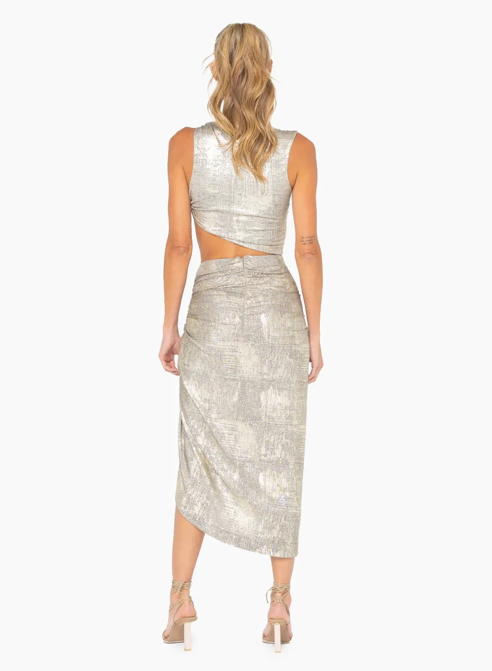 Just Bee Queen - Alba Skirt - Washed Metallic