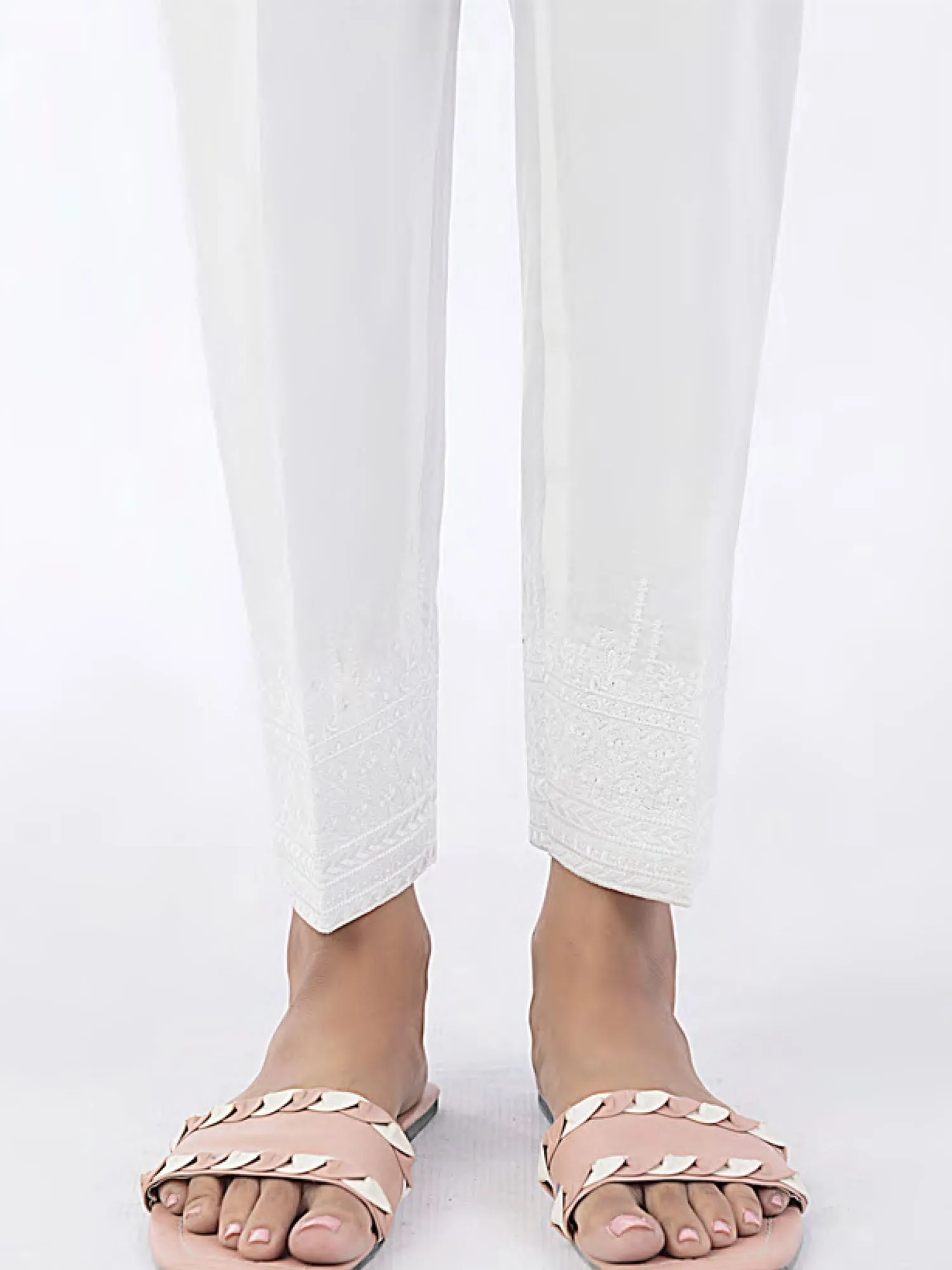 Lakhany White Cambric Trouser (3283-WHT)