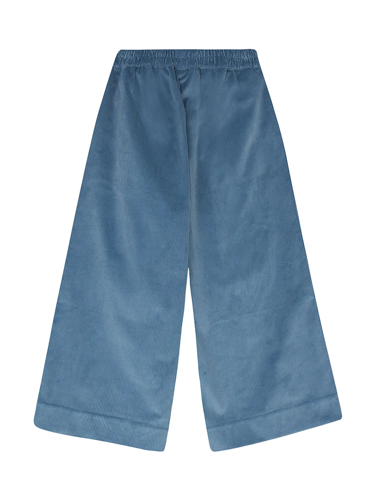 Light Blue Corduroy Wide Leg Trousers