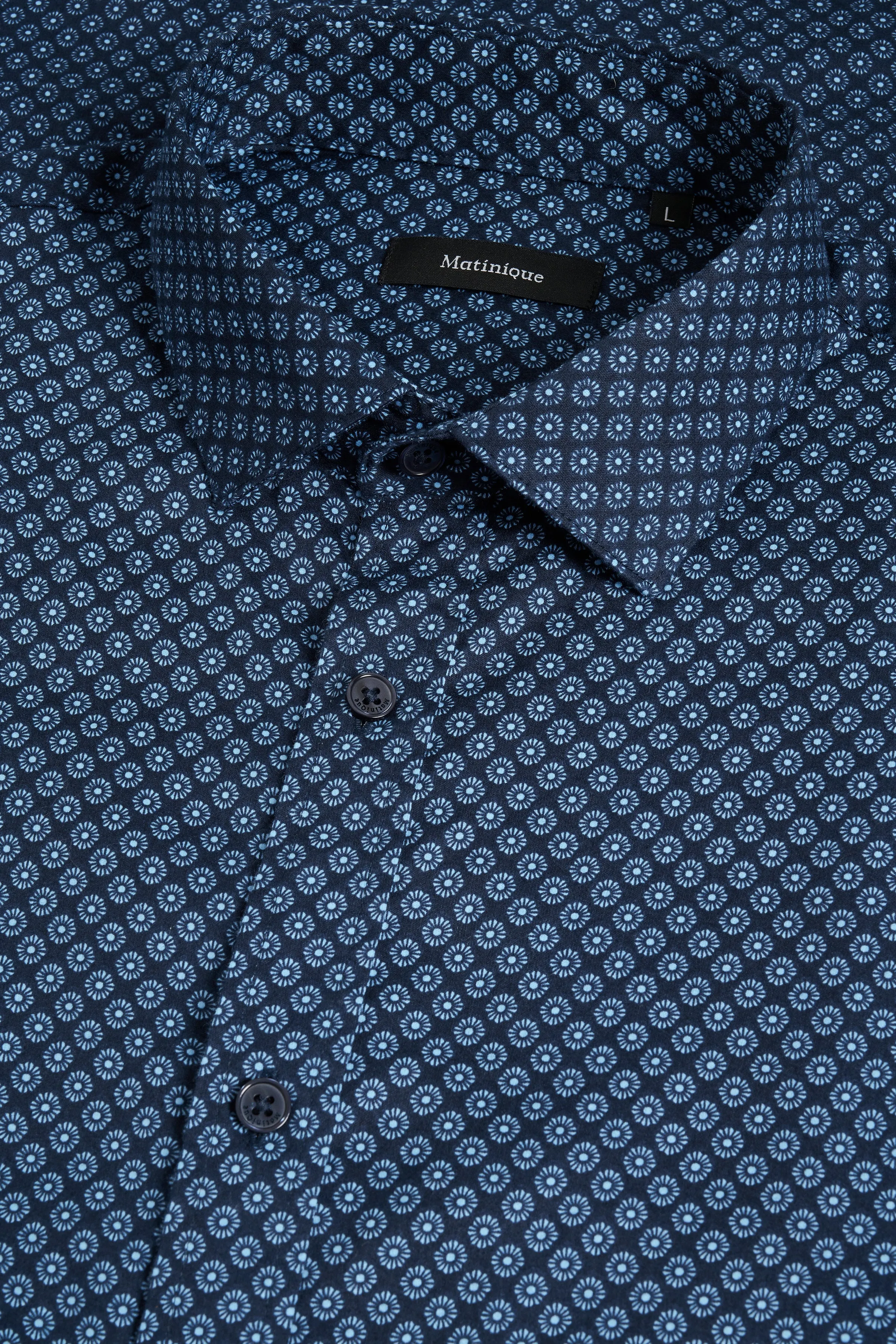 Matinique Matrostol B Neat Printed Shirt/Dark Navy - New SS23