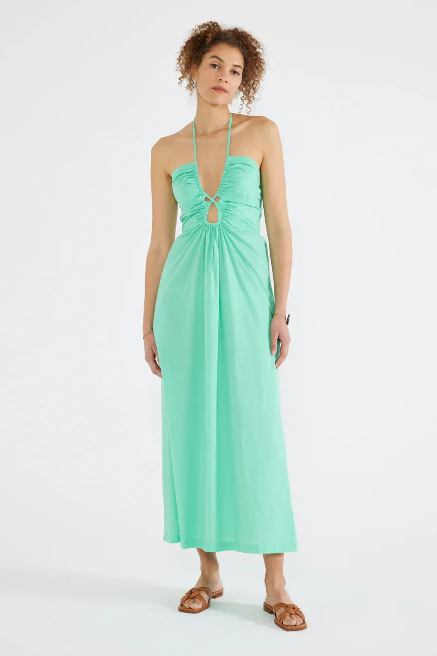 Maye Keyhole Maxi Dress - Spring Bud