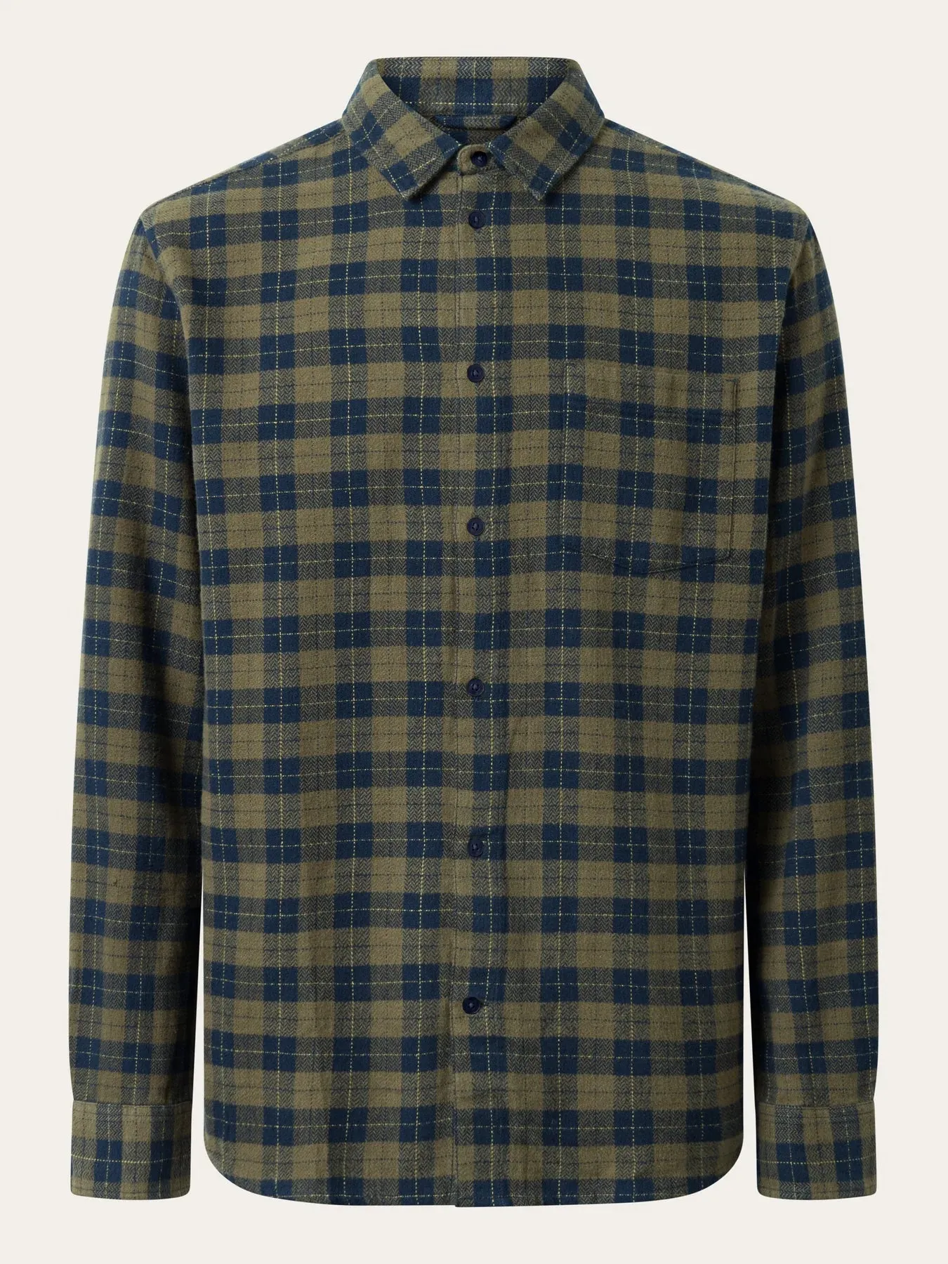 M's Loose fit checkered shirt - 100% Organic Cotton