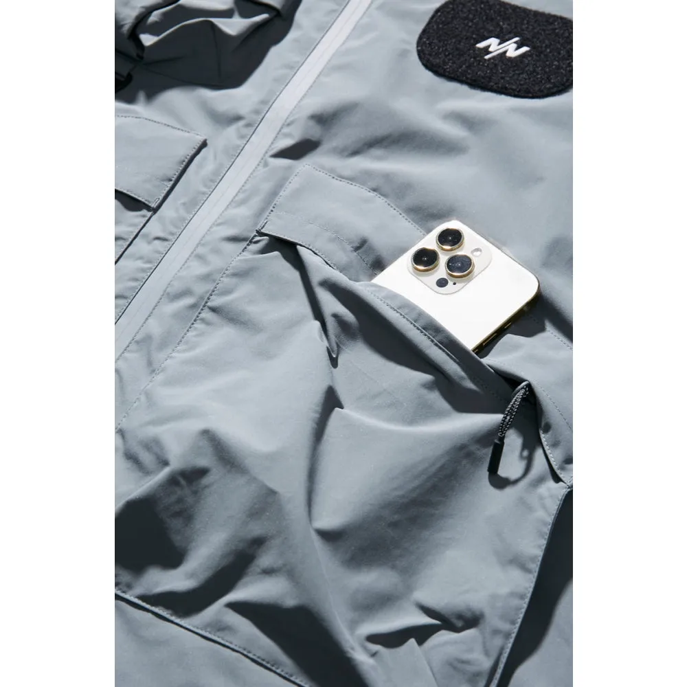 NINE POINT NINE ELEMENT POCKET PARKA-GREY