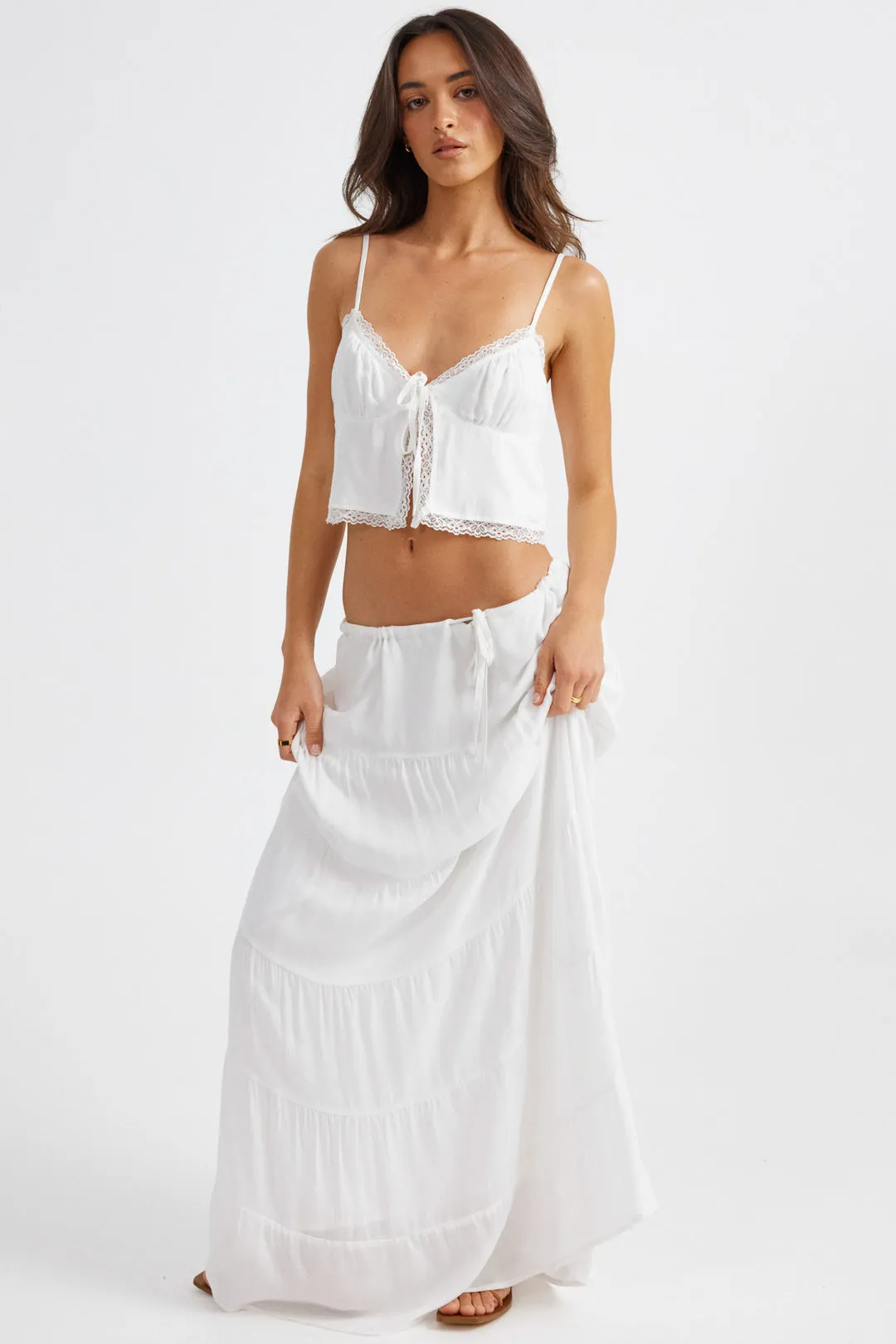 Ophelia Maxi Skirt - White