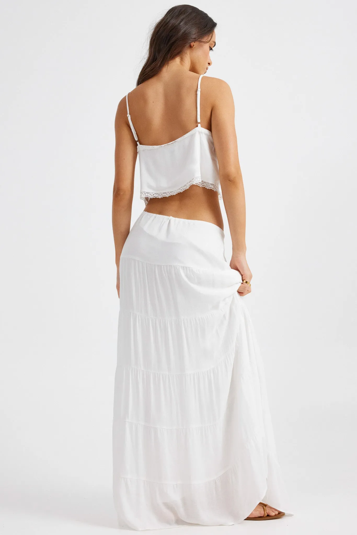 Ophelia Maxi Skirt - White