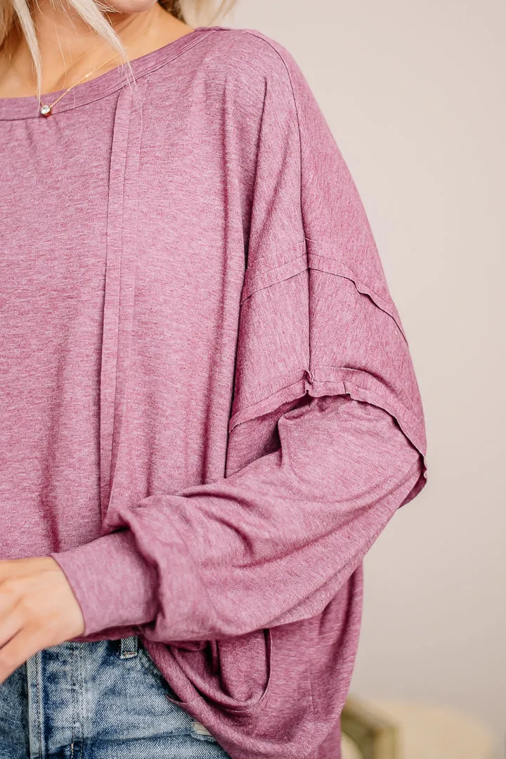 Out Of Reach Lightweight Top | Plum