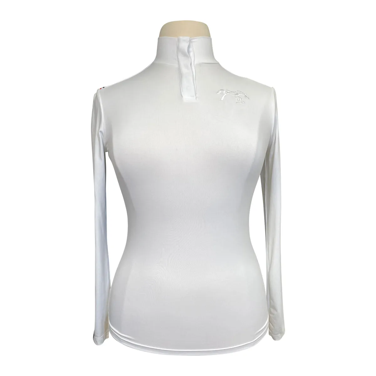 Penelope Long Sleeve Polo  in White - Women's XS