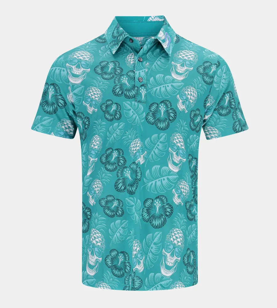 PINEAPPLE SKULLZ 2.0 POLO - GREEN