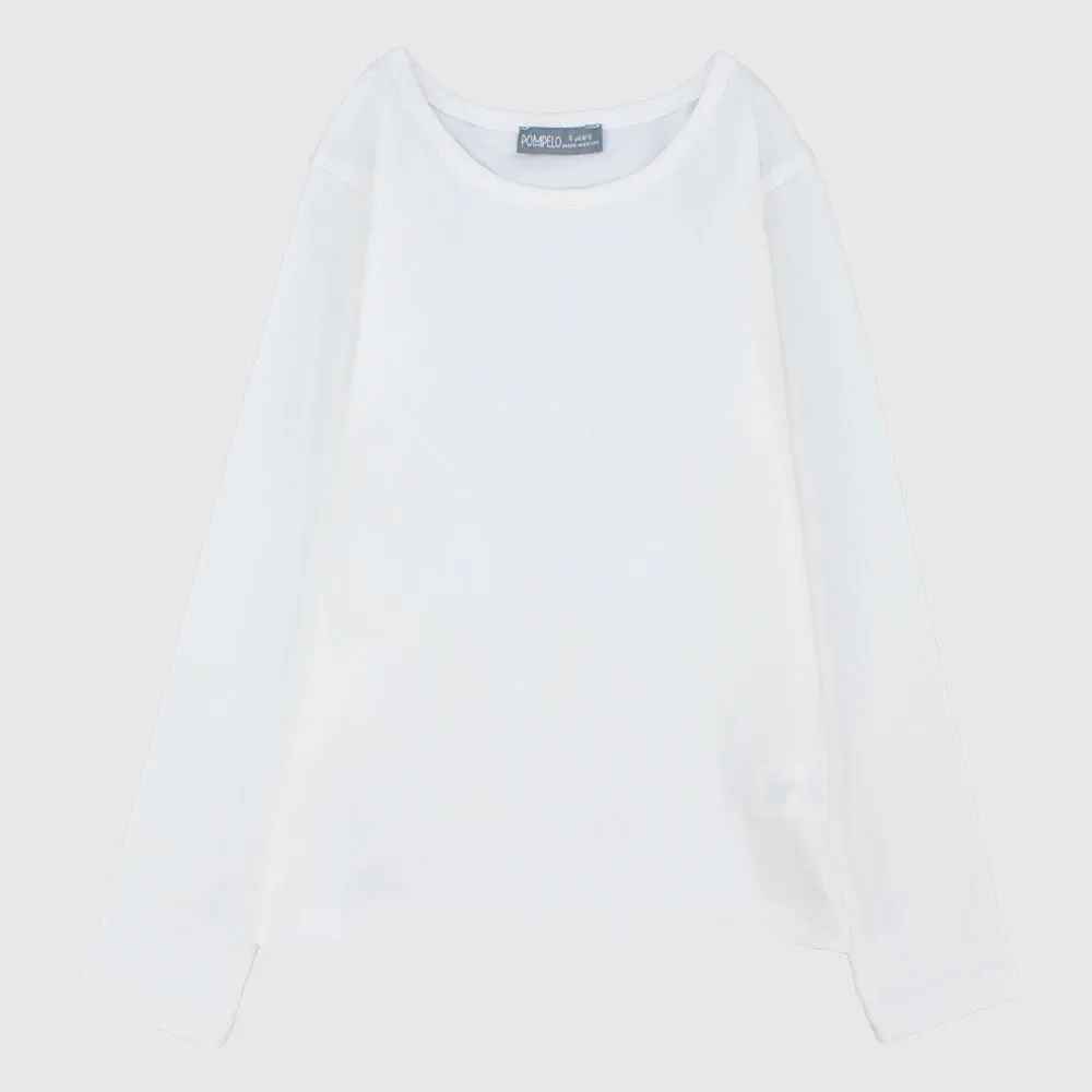 Plain Long-Sleeved T-Shirt