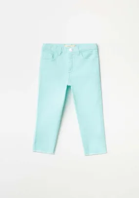 Plain Twill Jeans - Blue