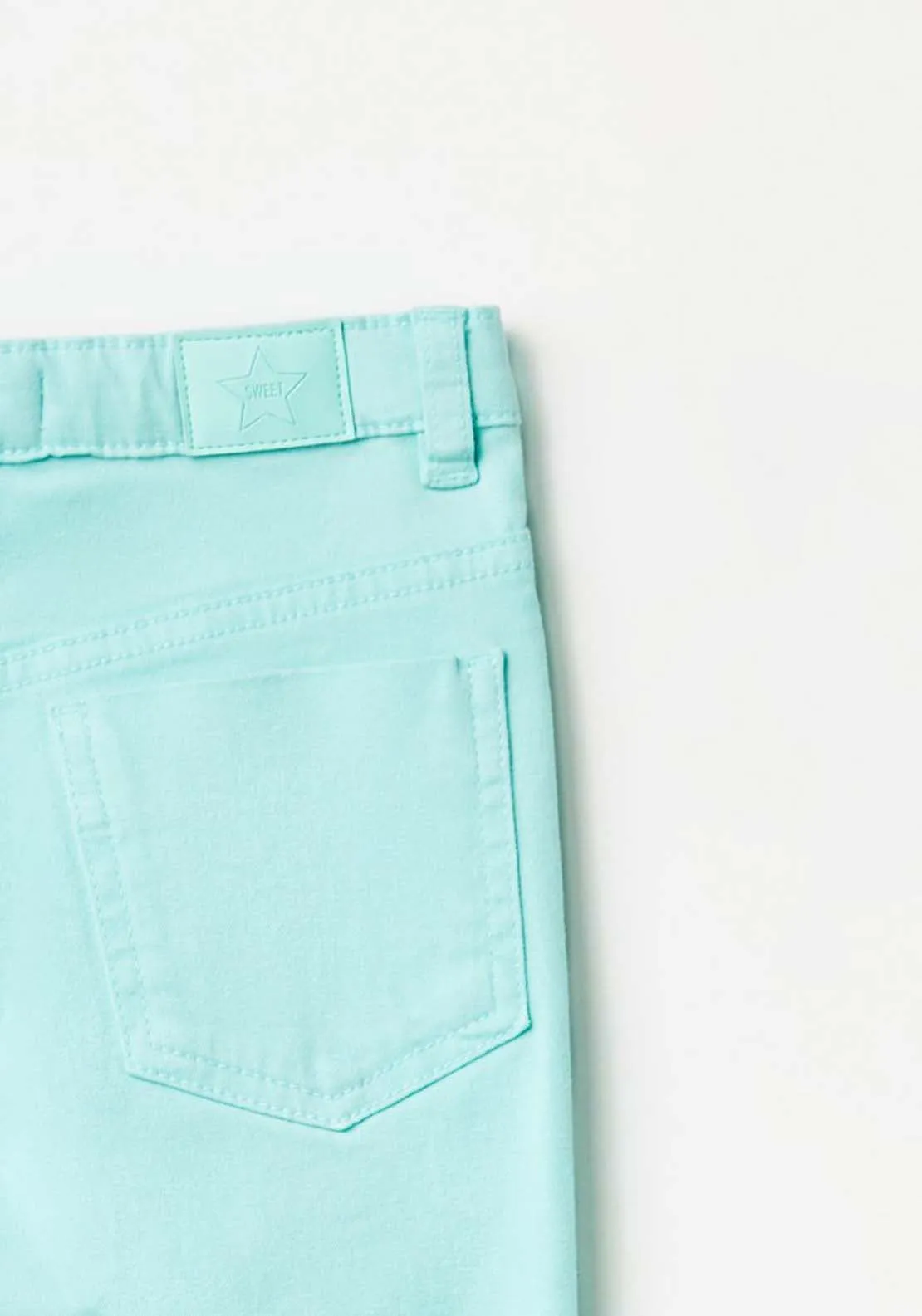 Plain Twill Jeans - Blue