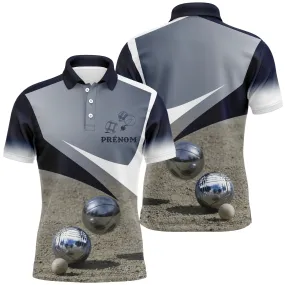 Polo de Pétanque Personnalisé Avec Motif Boules, Confortable Et Durable Pour Homme Et Femme - CT13072337