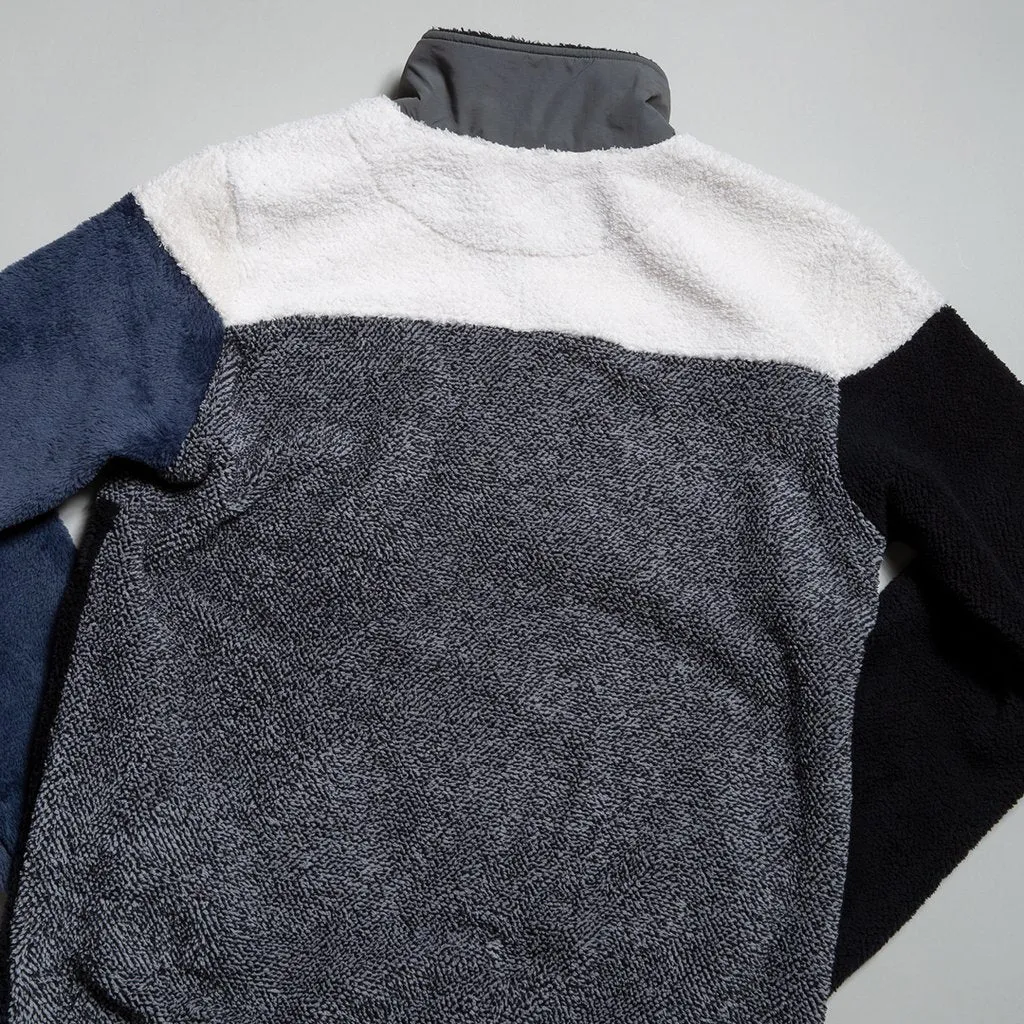 Quiet Life Block Polar Fleece Jacket Black/Navy