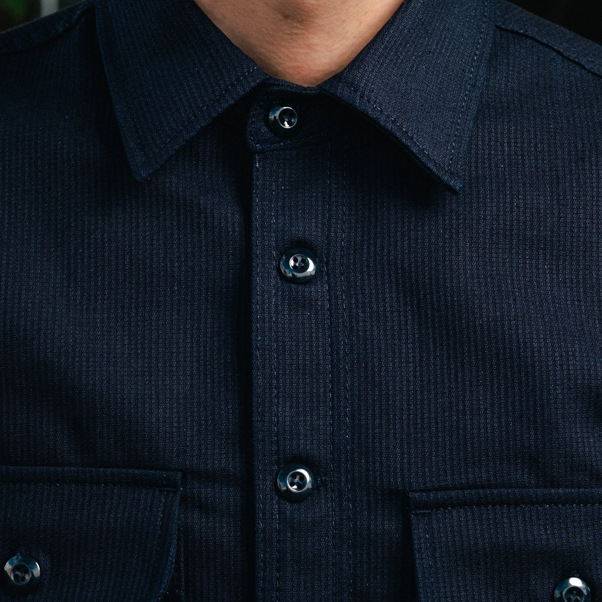 Rogue Territory Field Shirt Indigo Whip Cord