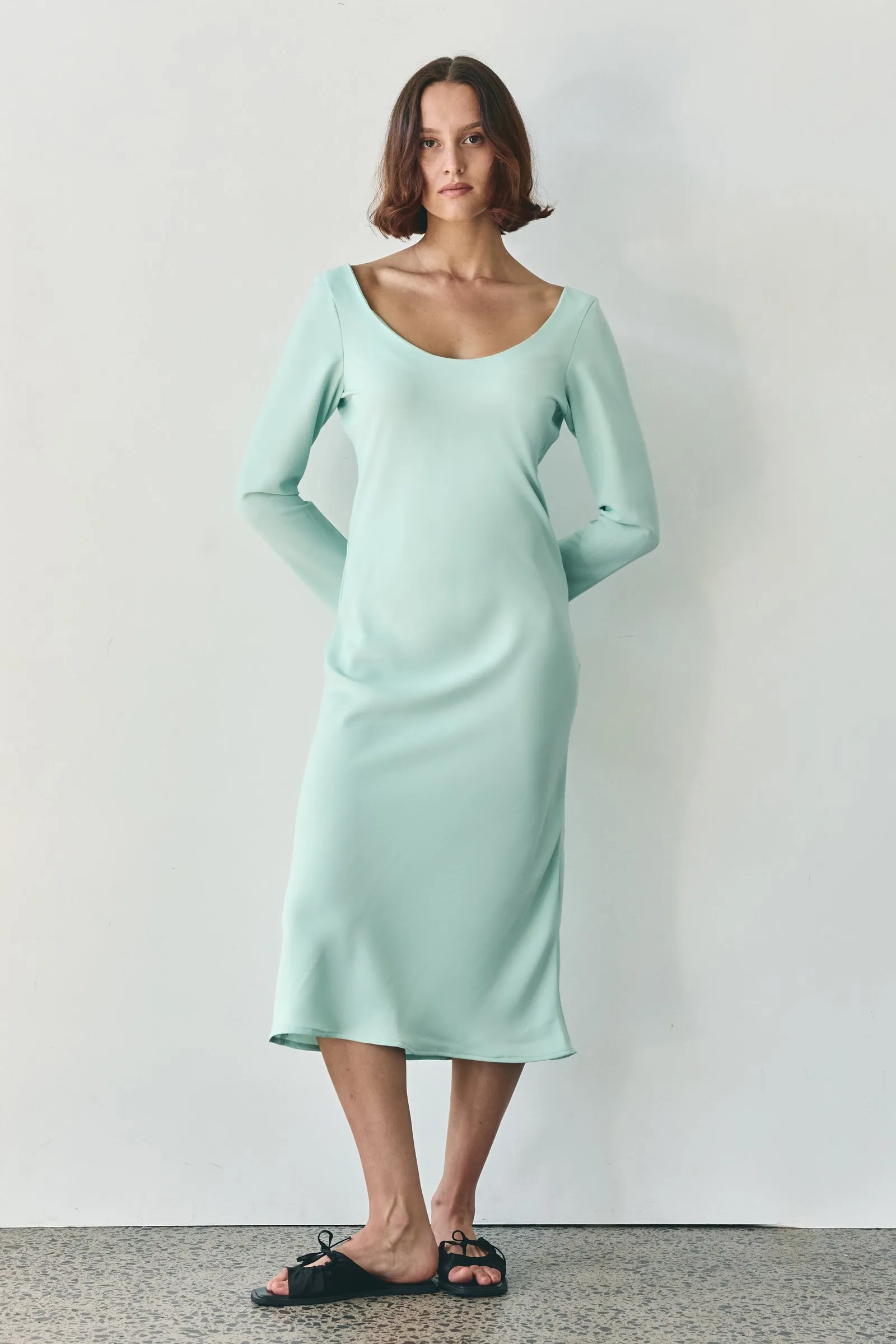 Scoop Dress in Mint