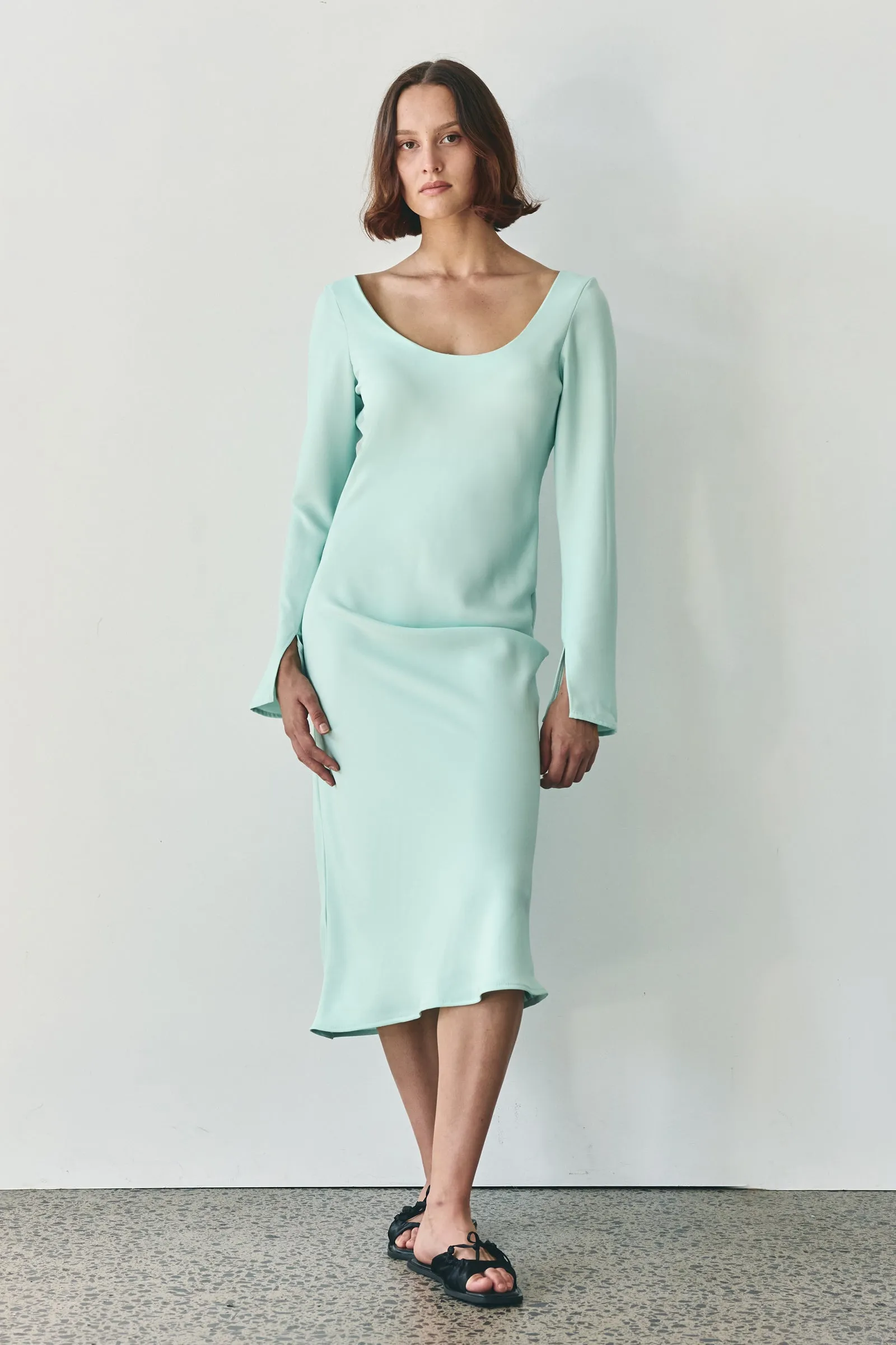 Scoop Dress in Mint